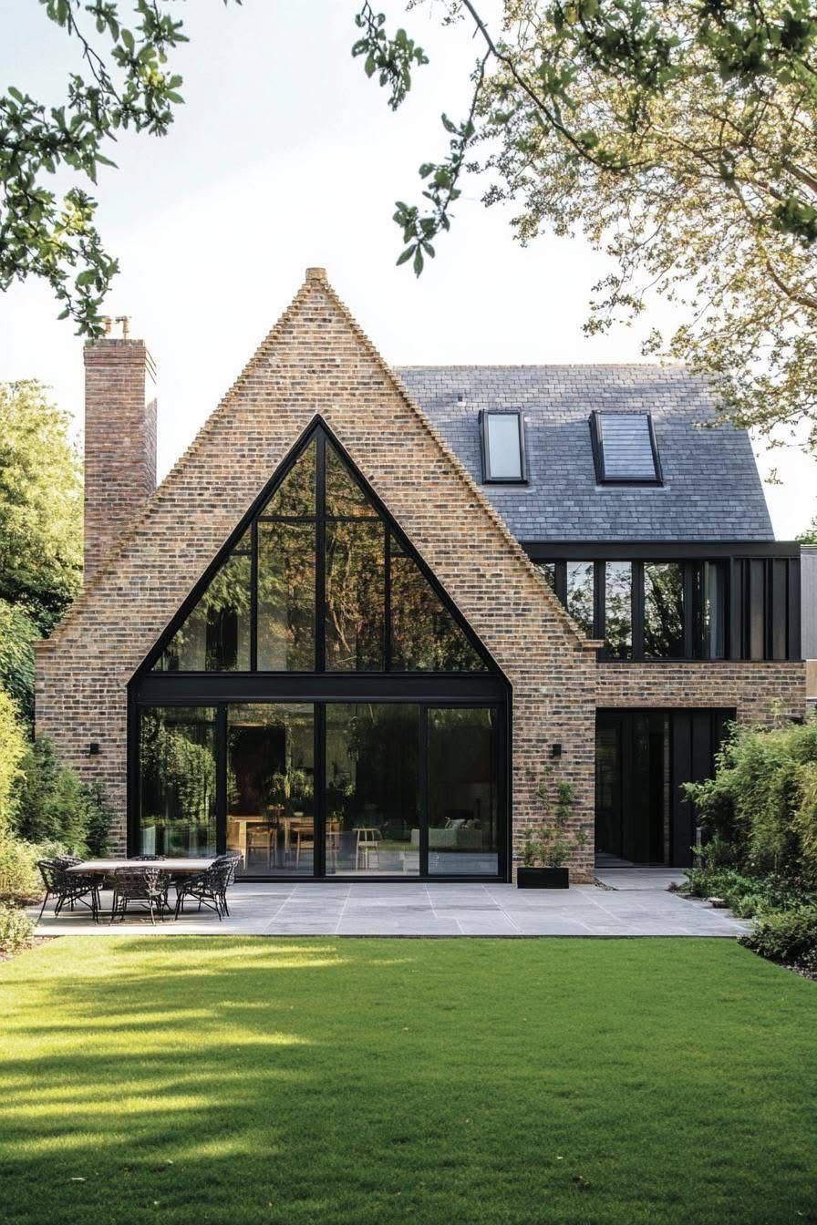 A lush home exterior